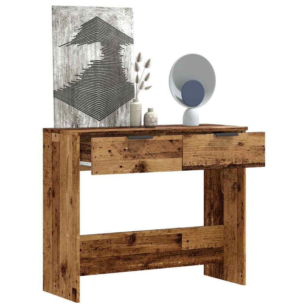 vidaXL Table console aspect bois de récupération 90x36x75 cm Bois d'ingénierie