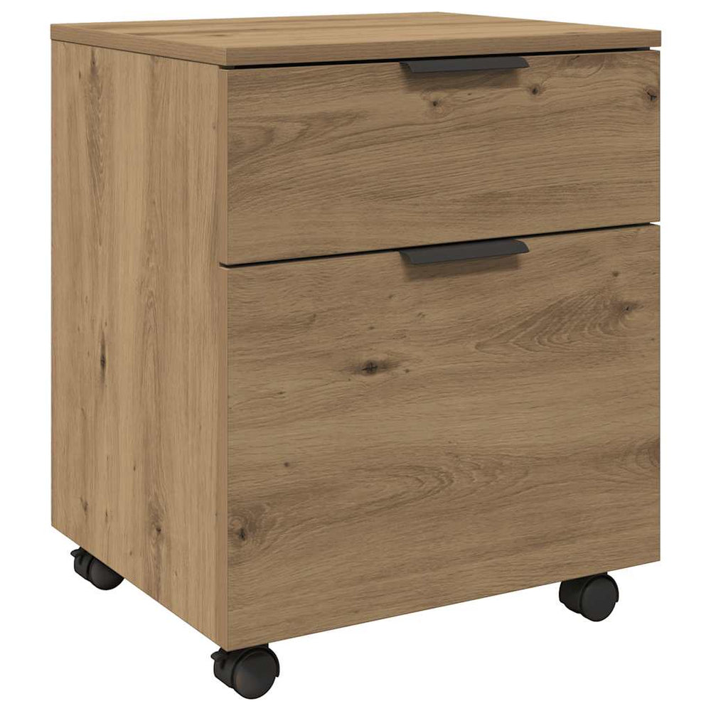 Mobiler Aktenschrank Eiche 45x38x54cm