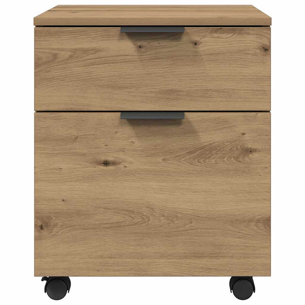 Mobiler Aktenschrank Eiche 45x38x54cm