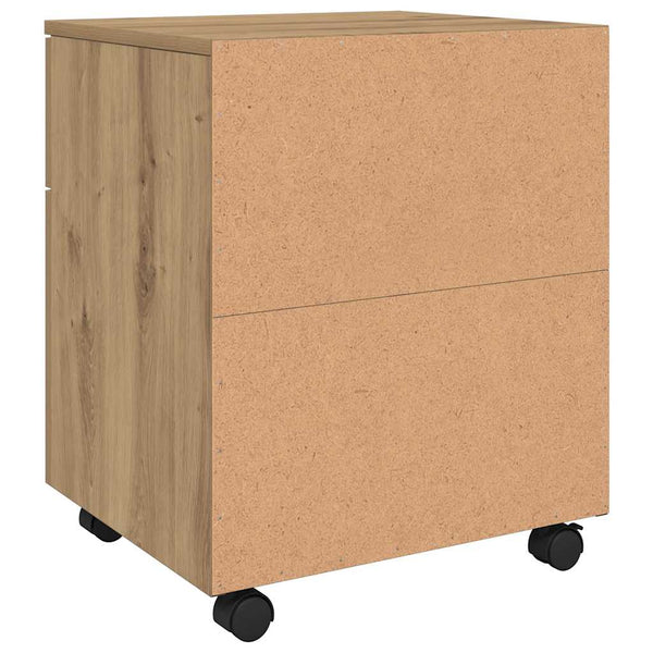 Mobiler Aktenschrank Eiche 45x38x54cm