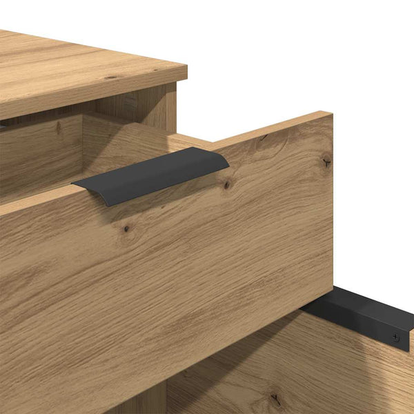 Mobiler Aktenschrank Eiche 45x38x54cm