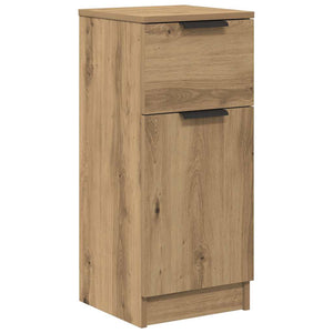 vidaXL Buffet chêne artisanal 30x30x70 cm bois d'ingénierie