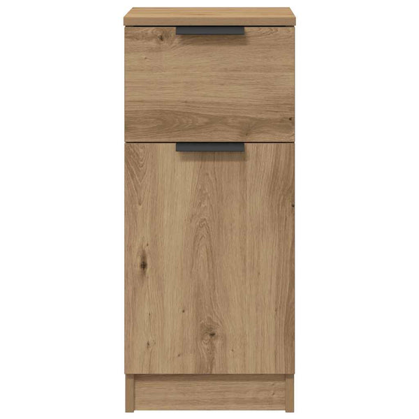 vidaXL Buffet chêne artisanal 30x30x70 cm bois d'ingénierie