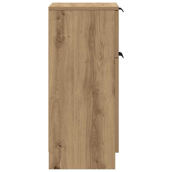 vidaXL Buffet chêne artisanal 30x30x70 cm bois d'ingénierie