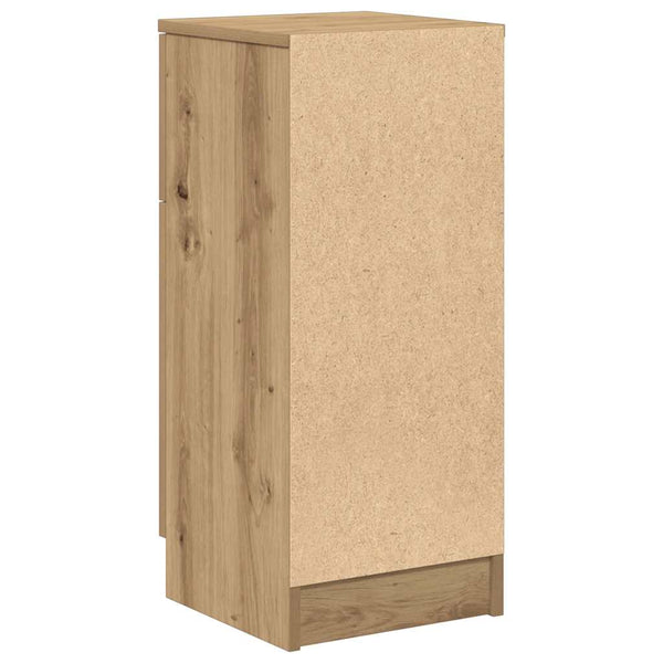 vidaXL Buffet chêne artisanal 30x30x70 cm bois d'ingénierie