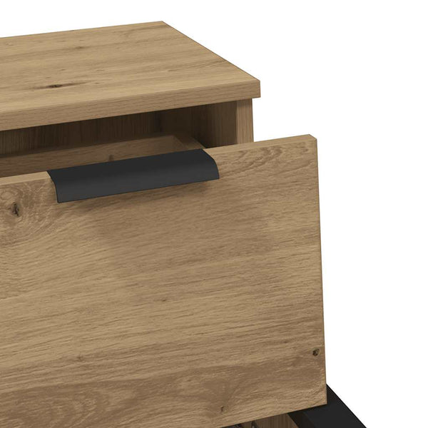 vidaXL Buffet chêne artisanal 30x30x70 cm bois d'ingénierie