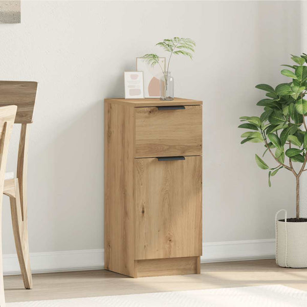 vidaXL Buffet chêne artisanal 30x30x70 cm bois d'ingénierie