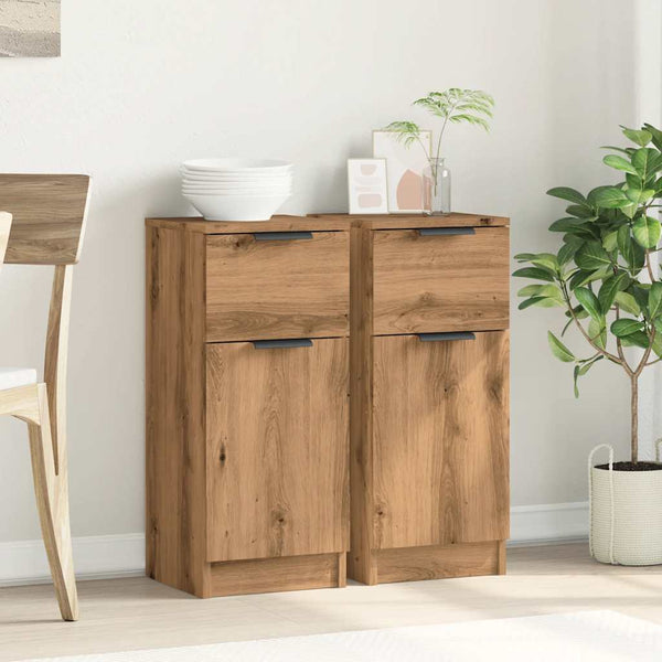 Sideboards 2er Set Artisan Eiche 30x70 cm