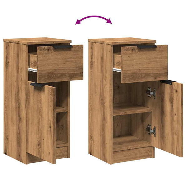 Sideboards 2er Set Artisan Eiche 30x70 cm