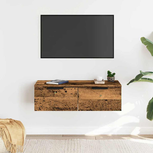 Wandschrank Altholz-Optik 68x30x20 cm