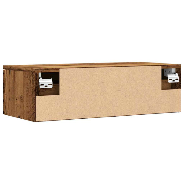 Wandschrank Altholz-Optik 68x30x20 cm