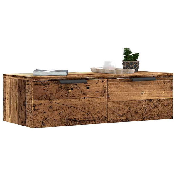Wandschrank Altholz-Optik 68x30x20 cm