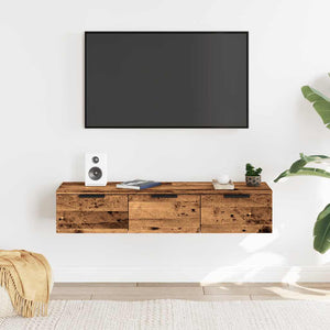 Wandschrank in Altholz-Optik, 102 cm