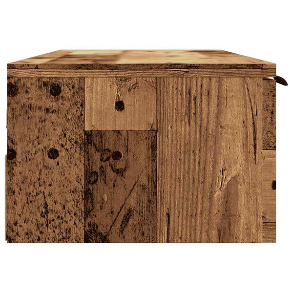 Wandschrank in Altholz-Optik, 102 cm
