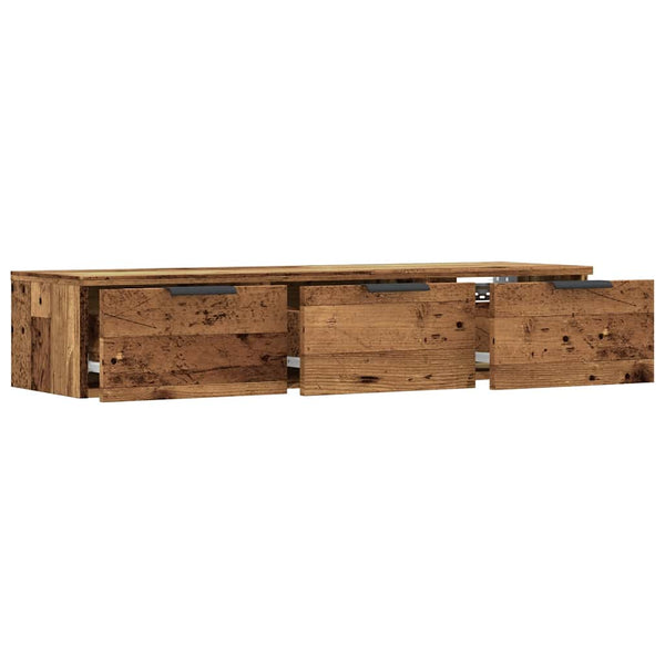 Wandschrank in Altholz-Optik, 102 cm