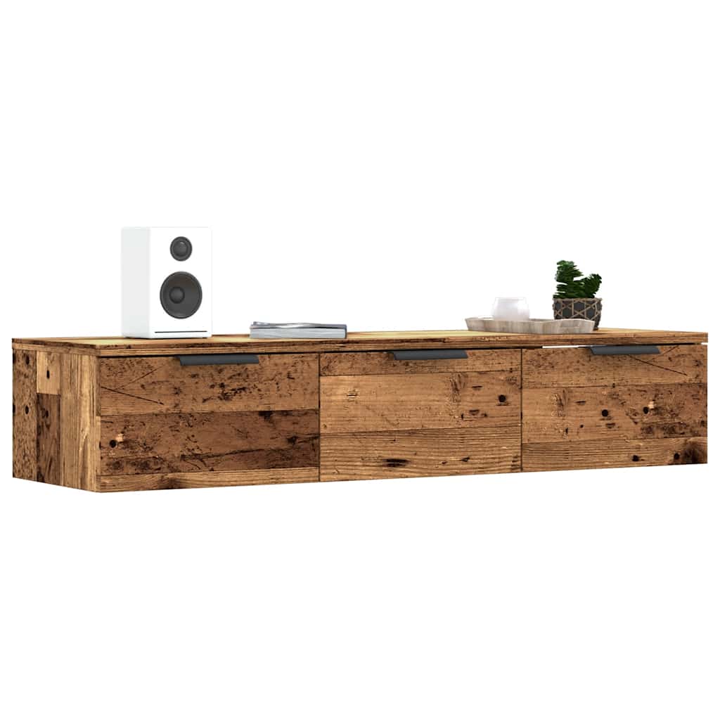 Wandschrank in Altholz-Optik, 102 cm