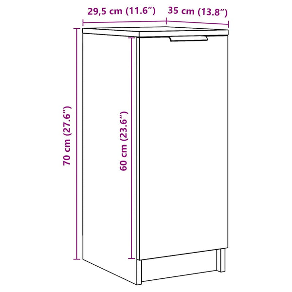 Schuhschrank Altholz-Optik, 70 cm