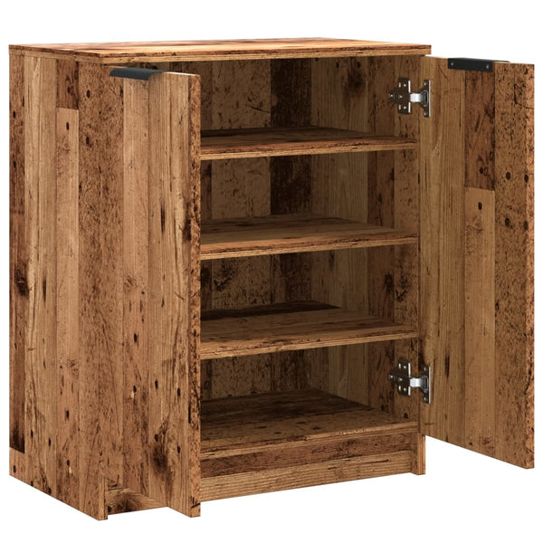 Schuhschrank Altholz-Optik 59x35x70 cm