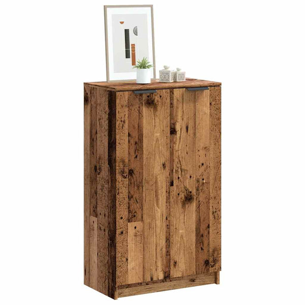 Schuhschrank Altholz-Optik, 59 cm