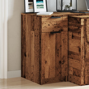 Büroschrank Altholz-Optik 33x50x75 cm