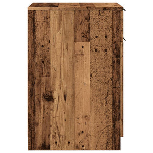 Büroschrank Altholz-Optik 33x50x75 cm