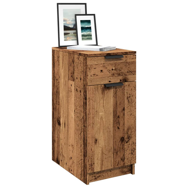 Büroschrank Altholz-Optik 33x50x75 cm