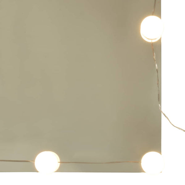 Schminktisch mit LED Artisan-Eiche 60x40x140 cm