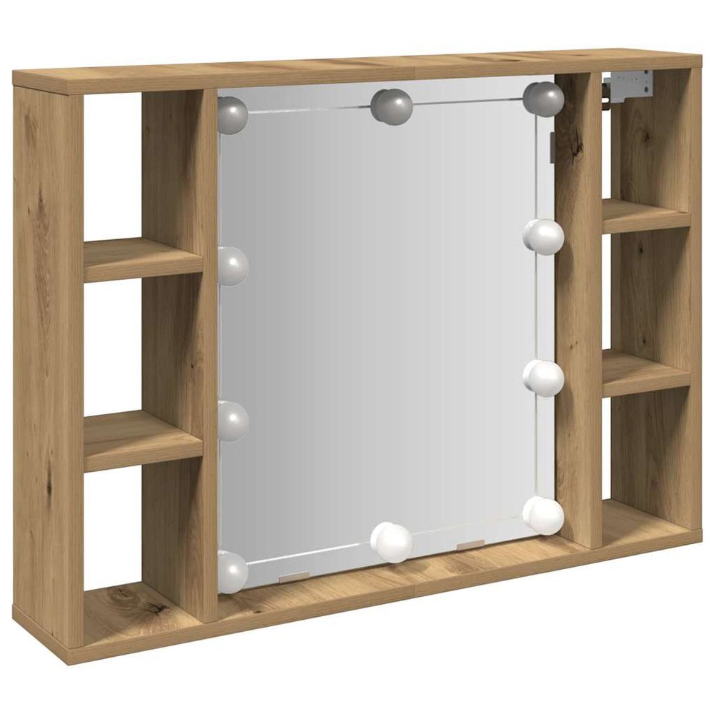 LED Spiegelschrank Artisan Eiche 76 cm