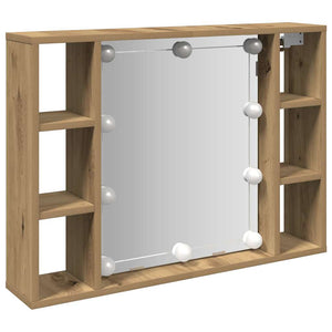 LED Spiegelschrank Artisan Eiche 76 cm