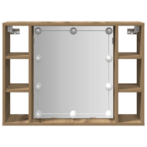 LED Spiegelschrank Artisan Eiche 76 cm