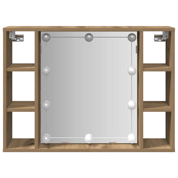LED Spiegelschrank Artisan Eiche 76 cm