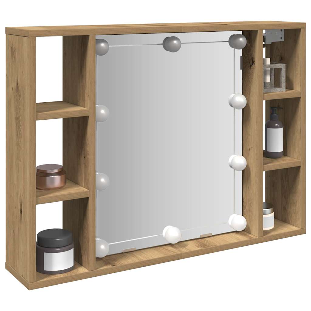 LED Spiegelschrank Artisan Eiche 76 cm