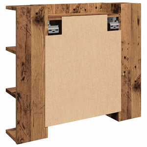 LED Spiegelschrank Altholz 70x60 cm