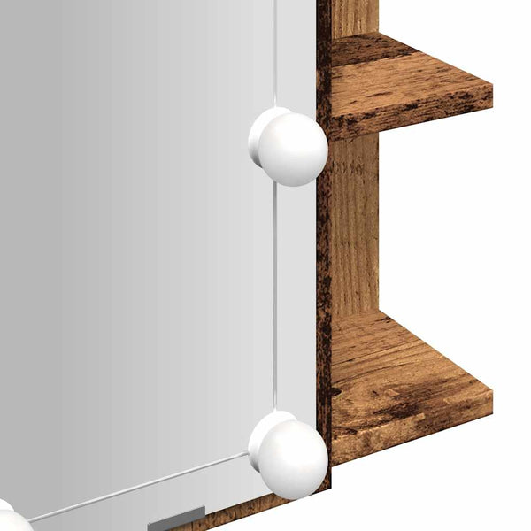 LED Spiegelschrank Altholz 70x60 cm