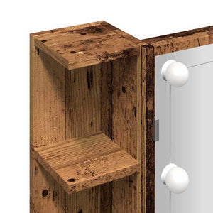 LED Spiegelschrank Altholz 70x60 cm
