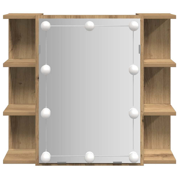 LED Spiegelschrank Artisan Eiche 70x60 cm