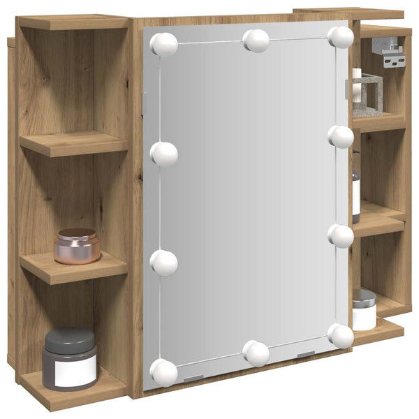 LED Spiegelschrank Artisan Eiche 70x60 cm