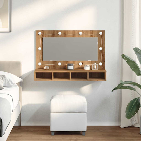 LED Spiegelschrank Artisan-Eiche 90cm
