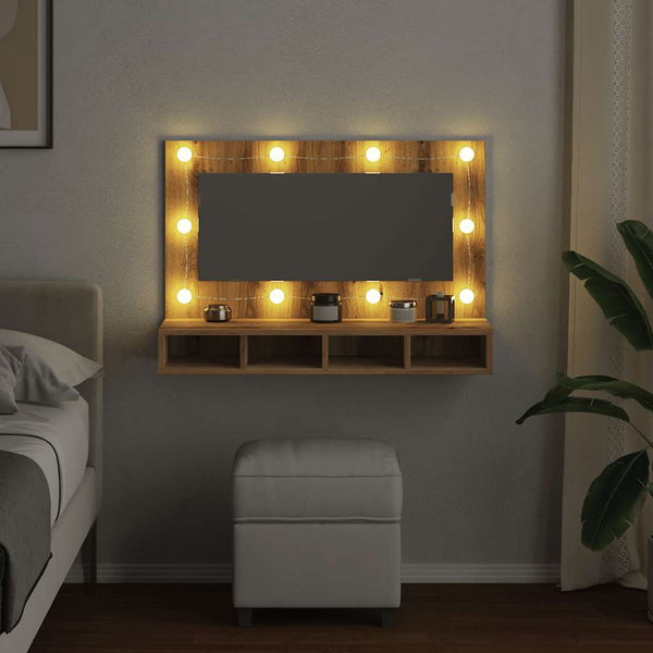 LED Spiegelschrank Artisan-Eiche 90cm
