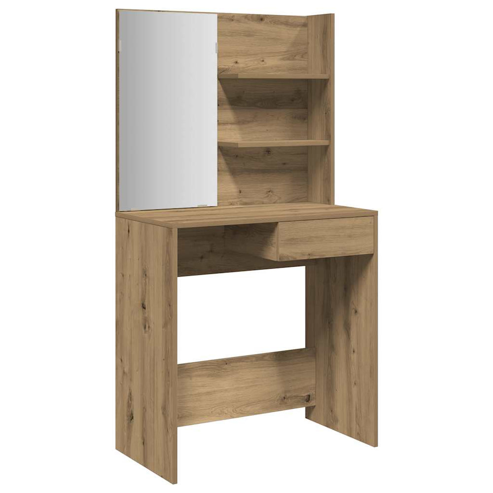 Schminktisch mit Spiegel Artisan-Eiche 74,5 cm
