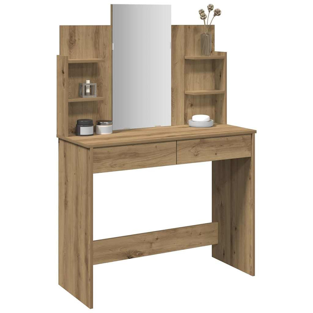 Schminktisch mit Spiegel Artisan-Eiche