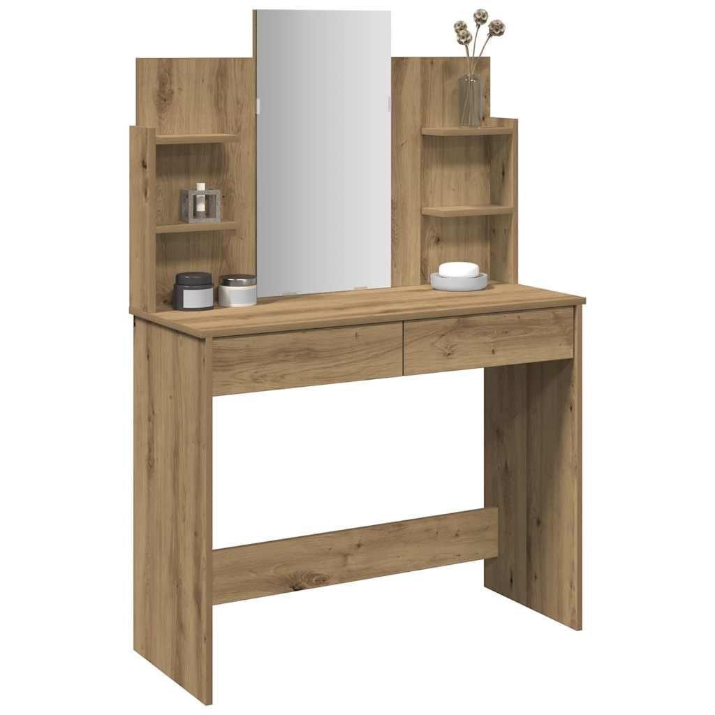 Schminktisch mit Spiegel Artisan-Eiche