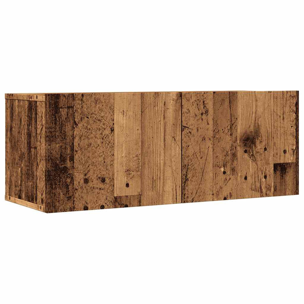 vidaXL Meubles TV muraux 2 pcs Aspect bois de récupération 80x30x30 cm