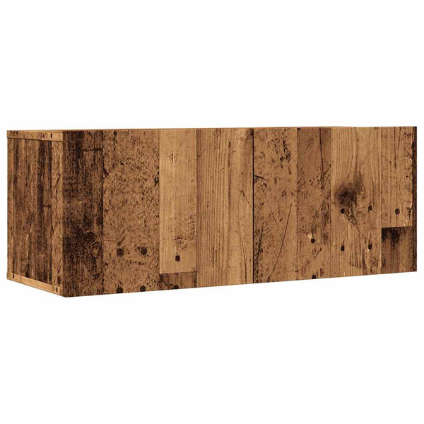 TV-Wandschränke 2er Set Altholz-Optik 80 cm