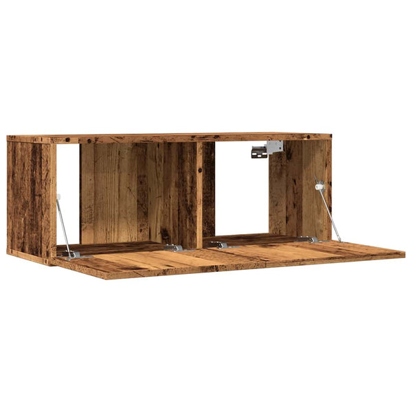TV-Wandschränke 2er Set Altholz-Optik 80 cm