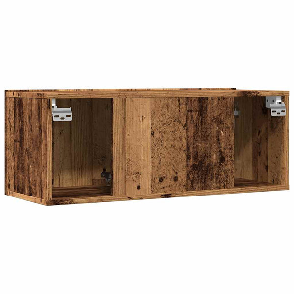 TV-Wandschränke 2er Set Altholz-Optik 80 cm
