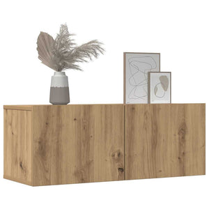 TV-Wandschränke 80x30x30 cm, 2er Set Eiche