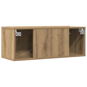 TV-Wandschränke 80x30x30 cm, 2er Set Eiche