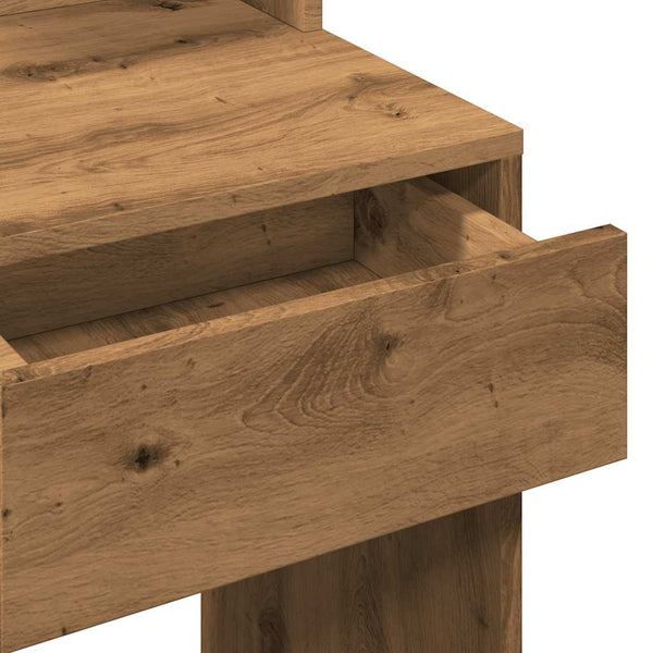 Schminktisch Artisan Eiche mit LED-Beleuchtung