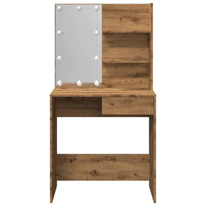 Schminktisch Artisan Eiche mit LED-Beleuchtung